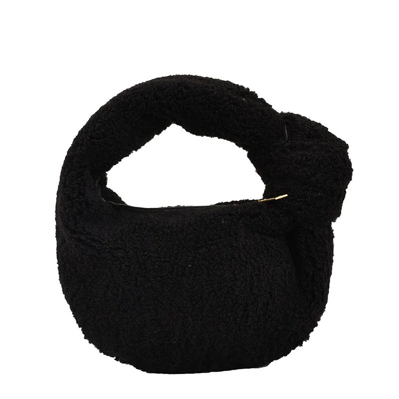 Winter Plush Women Bag Ladies Handbag Purses High Cloud Bags