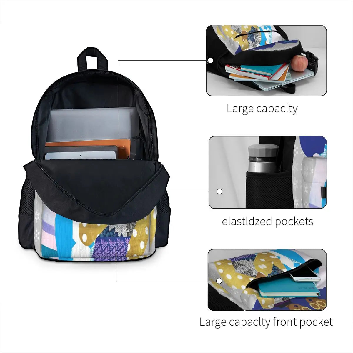 Winter Princesses Backpacks Men's Backpacks Bags For Women