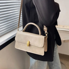 Winter Retro Handbags For Women High Pu Leather Female Shoulder Bag