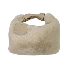 Winter Soft Faux Fur Women Bags Handle Lady HandBag Warm Plush Wrist Bags