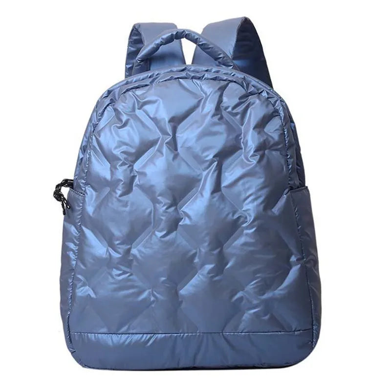 Large Capacity Winter Padded Down Backpack for Women