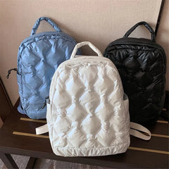 Large Capacity Winter Padded Down Backpack for Women