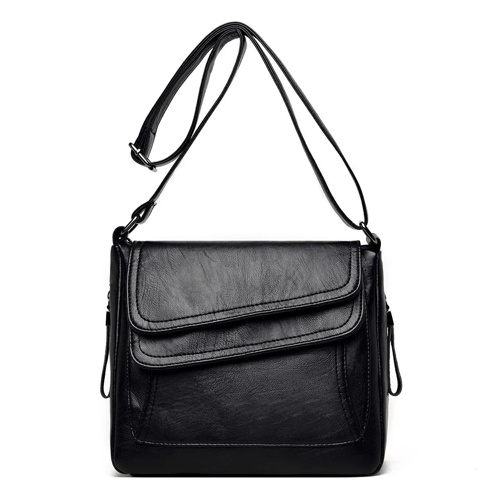 Soft Leather Handbags Women's Messenger Shoulder Crossbody Bags