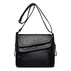 Soft Leather Handbags Women's Messenger Shoulder Crossbody Bags