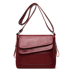 Soft Leather Handbags Women's Messenger Shoulder Crossbody Bags