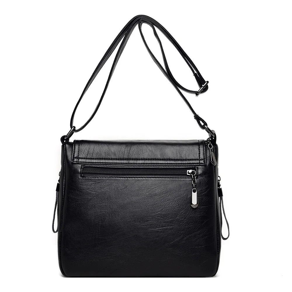 Soft Leather Handbags Women's Messenger Shoulder Crossbody Bags