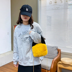 Winter Totes Chain Faux Fur Women's Shoulder Bags Clutch Bags Ladies