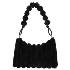 Winter Women Plush Shoulder Bags Large Capacity Tote Bag Satchel