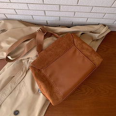 Winter Vintage Casual Women's Shoulder Bag Faux Suede Ladie