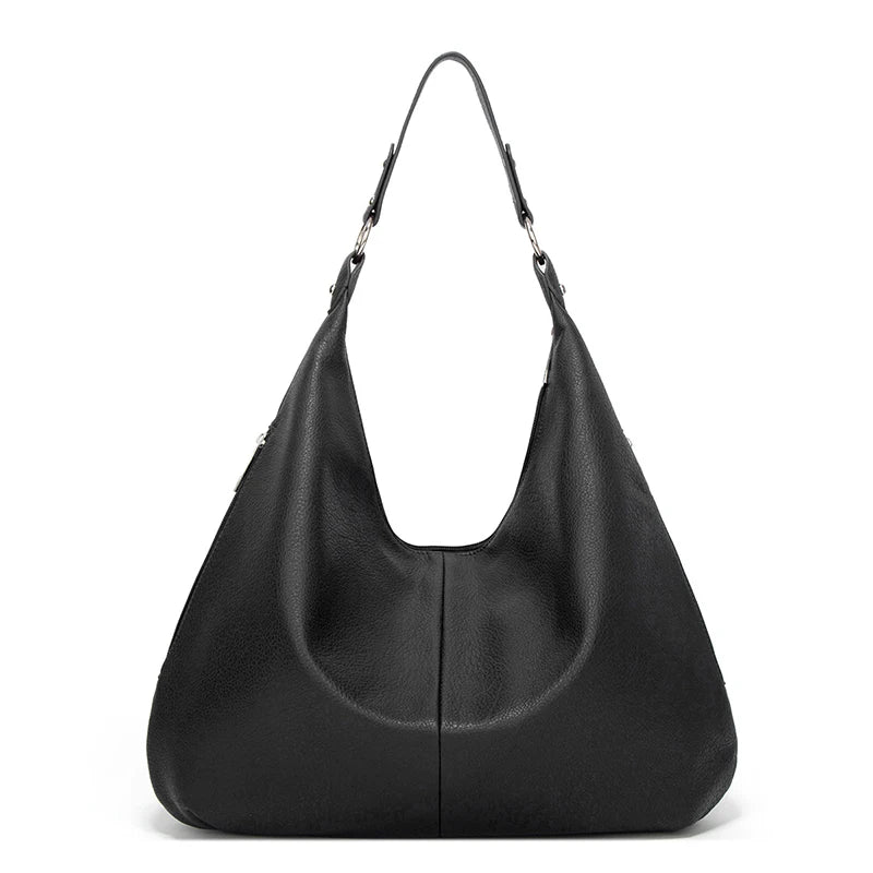 Winter Vintage Soft Leather Tote Bag For Women Style Shoulder Bags