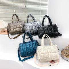 Winter Warm Down Women's Shoulder Bag High Capacity Crossbody Bag