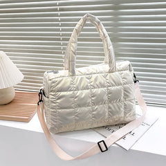 Winter Warm Down Women's Shoulder Bag High Capacity Crossbody Bag
