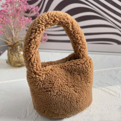 Winter Faux Fur Shoulder Tote Bag Ladies Bolsa Feminina