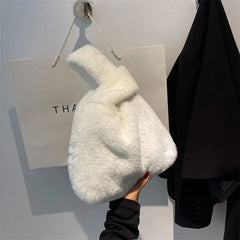 Winter Warm Fur Shoulder Tote Bag Ladies Bolsa Feminina