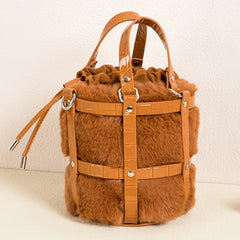 Winter Warm Faux Fur Shoulder Bag Crossbody Tote Bag Ladies Bolsa Feminina