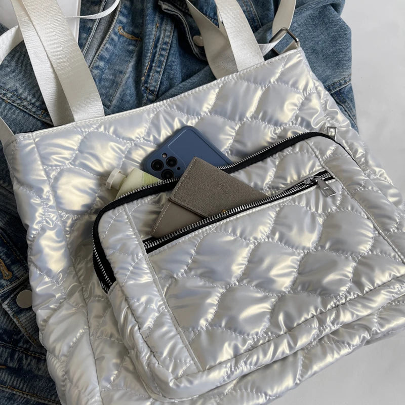 Winter Warm Women's Shoulder Bag Quilted Crossbody Bags for Women