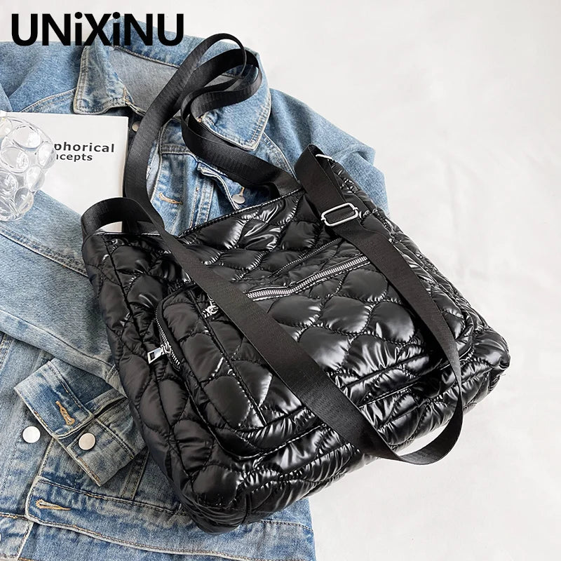 Winter Warm Women's Shoulder Bag Quilted Crossbody Bags for Women