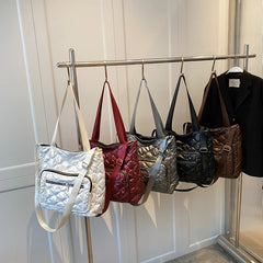 Winter Warm Women's Shoulder Bag Quilted Crossbody Bags for Women