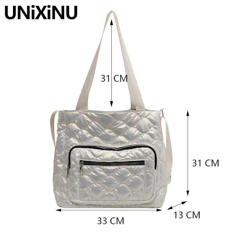 Winter Warm Women's Shoulder Bag Quilted Crossbody Bags for Women