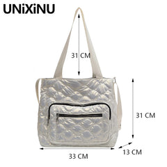 Winter Warm Women's Shoulder Bag Quilted Crossbody Bags for Women