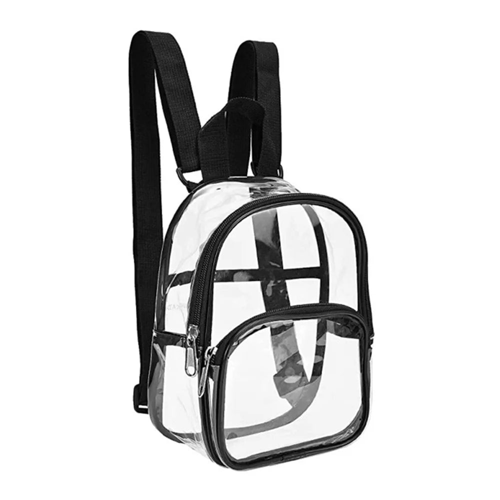 Winter Women Backpack Transparent School Book Bag for Teenager