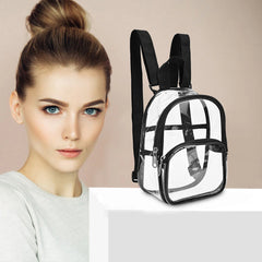 Winter Women Backpack Transparent School Book Bag for Teenager