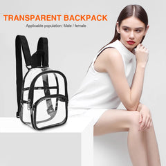 Winter Women Backpack Transparent School Book Bag for Teenager