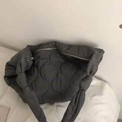 Winter Women Shoulder Bag Large Capacity Lingge Crossbody Hobos Bag