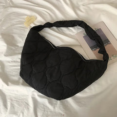 Winter Women Shoulder Bag Large Capacity Lingge Crossbody Hobos Bag