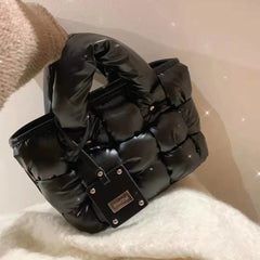 Winter Women's Down Small Shoulder Handbags Female Ladies Messenger Bags