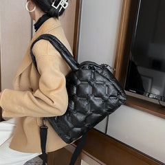 Winter Large Capacity Shoulder Bag for Women Waterproof Nylon