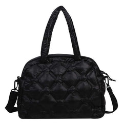 Winter Large Capacity Shoulder Bag for Women Waterproof Nylon