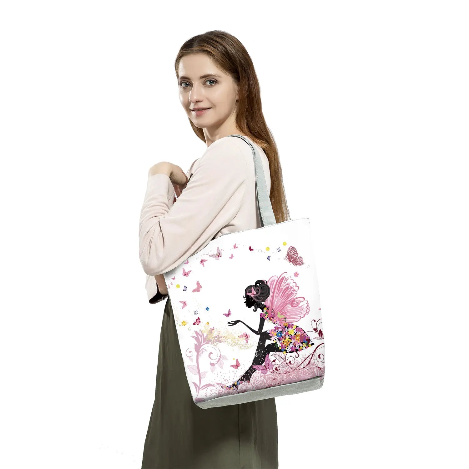 Eco Reusable Shopping Bags Women Large Tote Bags Handbags Pattern Shoulder Bag