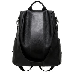 Anti-theft Leather Backpack Large Capacity