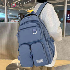 Large Capacity Waterproof Nylon Backpack for Teenage Girls Boys