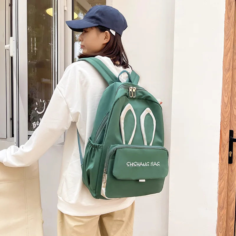 Canvas Lightweight Waterproof Woman Backpacks All-match Travel Bags