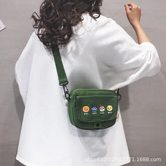 Canvas Small Square Cartoon Fairy Messenger Bag