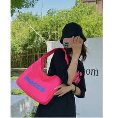 Women's Large Capacity Shoulder Bag Letter Tote Bags