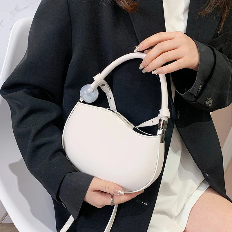 Retro Leather Clutch Purse Crossbody Bag Small Chain Messenger Bag