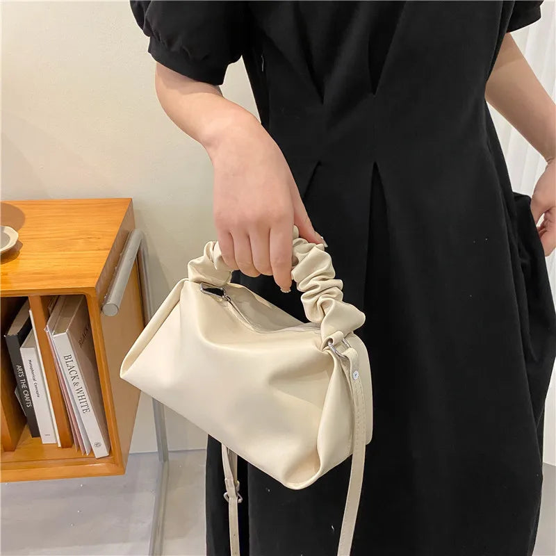 Small Soft Leather Clutch Purse Crossbody Shoulder Bag