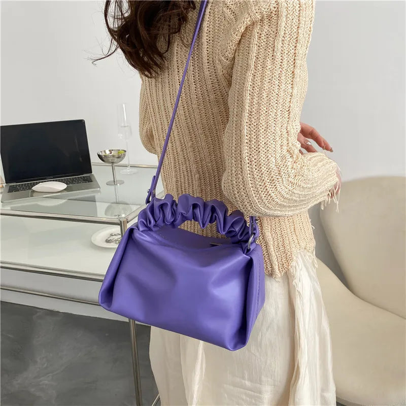 Small Soft Leather Clutch Purse Crossbody Shoulder Bag