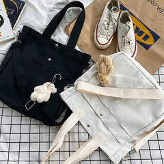 Canvas Crossbody Shoulder Bags Large Tote Casual Ladies Handbag