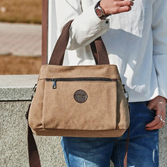 Canvas Handbags Casual Lady Single Shoulder Bags Girls Crossbody Pack