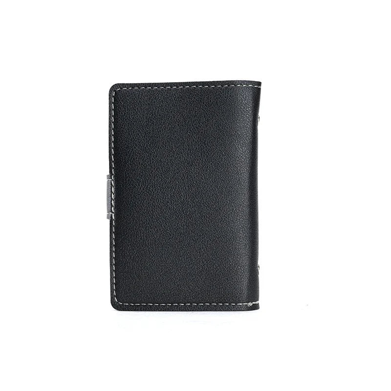 Lychee Driver's Leather Card Wallet Mini Purse