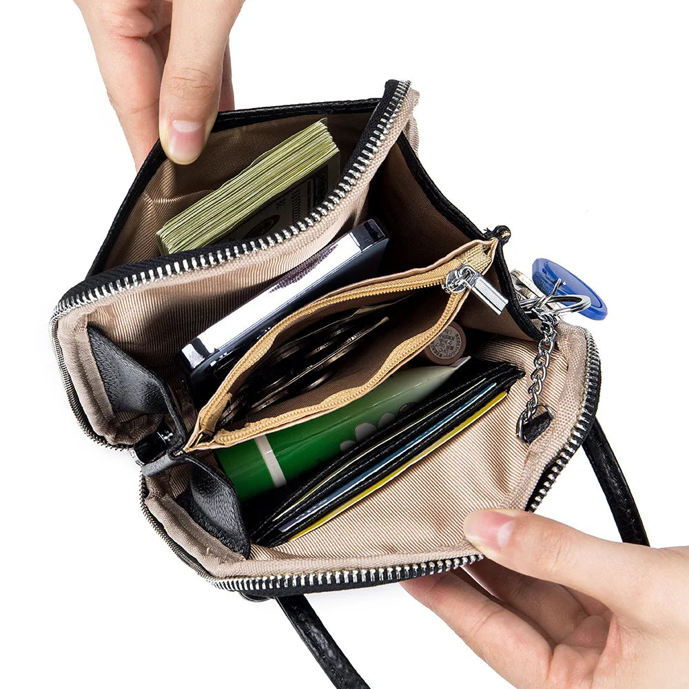 Mini Crossbody Bag Women's Leather Travel Shoulder Bag