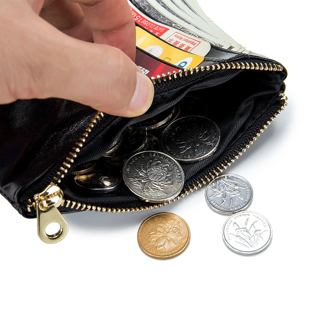 Cow Leather Lady Coin Purse Wallet for Girl