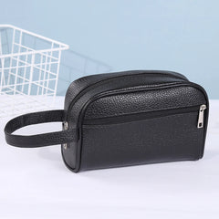 Women Cosmetics Bag Men Handbag PU Leather Phone Wristlet Bag