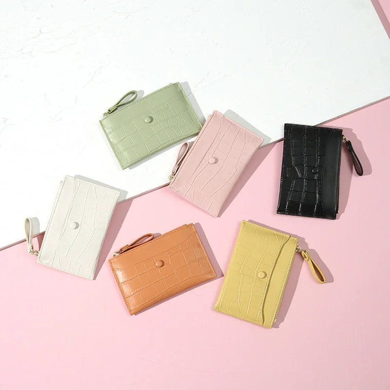 Women Coin Bag Female Purse Money Clip Clutch Wallet Short Leather
