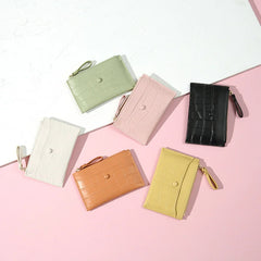 Women Coin Bag Female Purse Money Clip Clutch Wallet Short Leather