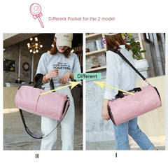 Women Gym Bag Fitness Sports Travel Training Bag With Shoes Compartment